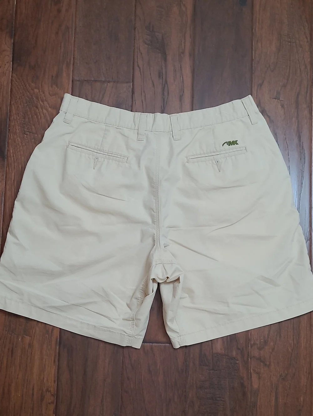 Mountain Khakis Flat Front Organic Cotton Blend Shorts size 33x8